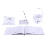 4 Pieces Pillow 20X20 cm + Flower Bag Holder Pen Holder Bridal
